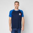 T-shirt manches courtes France coupe du monde homme. Coloris disponibles : Bleu