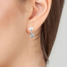 Boucles d'oreilles coeurs SC Crystal ornées de Cristaux scintillants