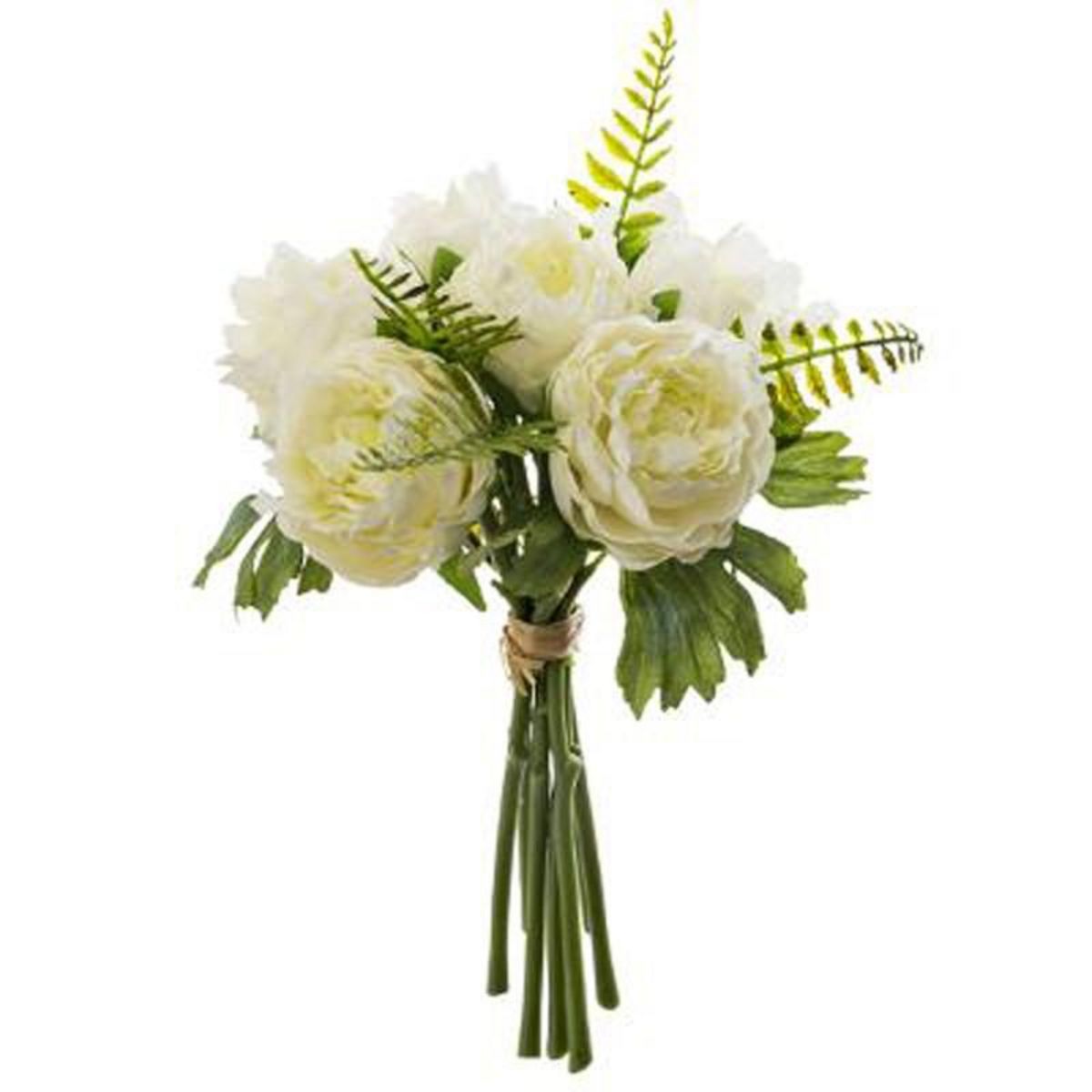 Bouquet De Fleurs 7 Renoncules 30cm Blanc pas cher à prix Auchan