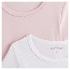 IN EXTENSO Lot de 2 t-shirts manches courtes fille (Rose)