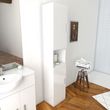 Colonne meuble de salle de bain blanc 35cm - THRIFTY 35