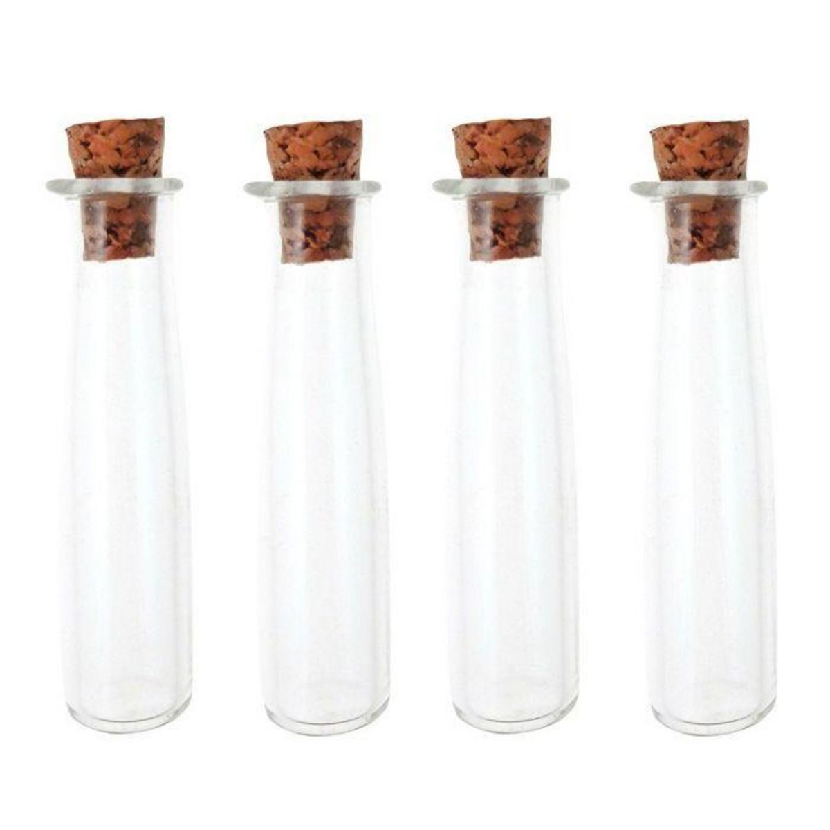 Graine créative 4 mini tubes en verre 4 cm à bouchon liège