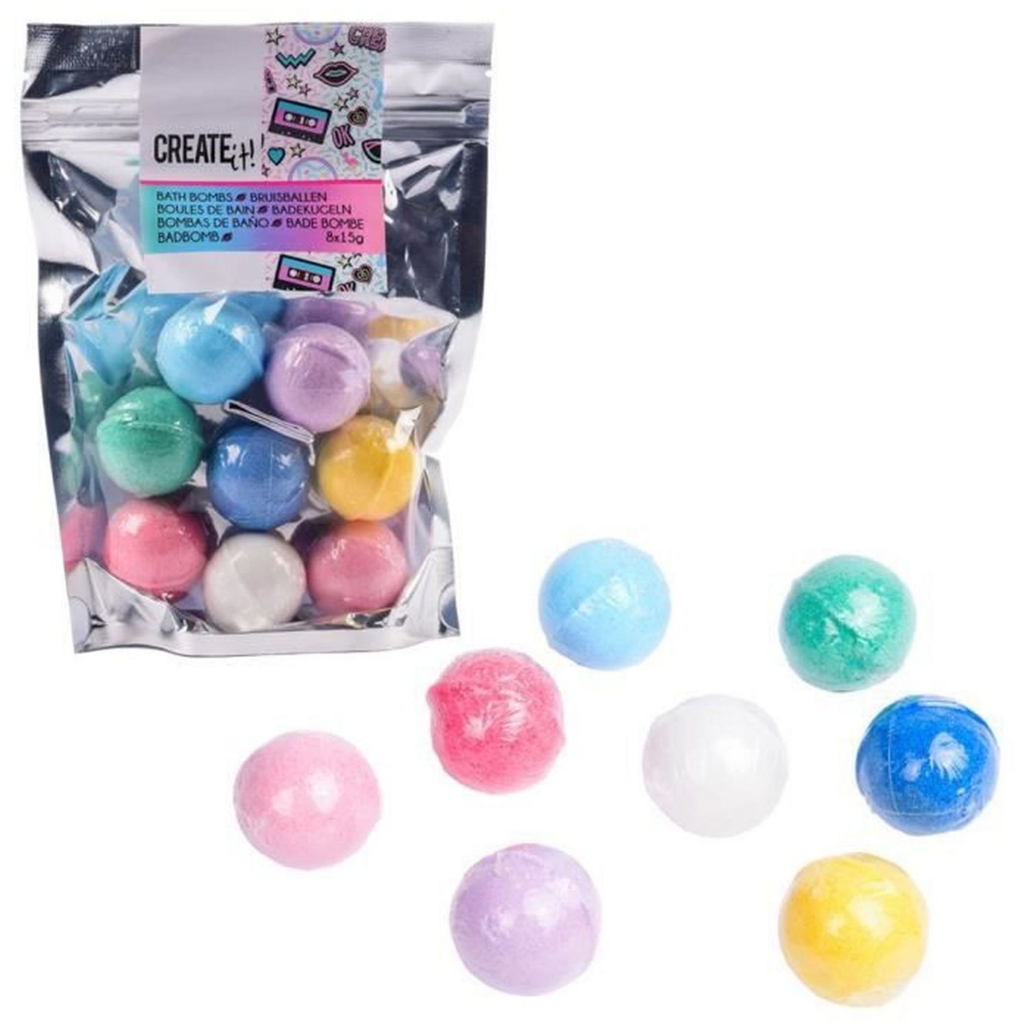 KONTIKI Boules de bain - 8 pièces pas cher 