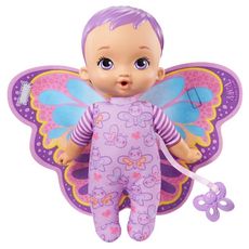 MATTEL Poupée My Garden baby - Mon premier bébé Papillon Violet