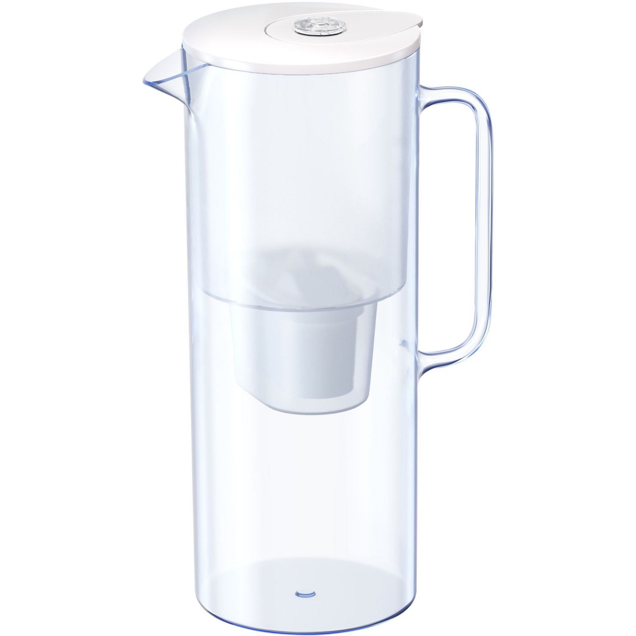 Promo Carafe filtrante en verre 2.5 l + une cartouche actuel chez Auchan