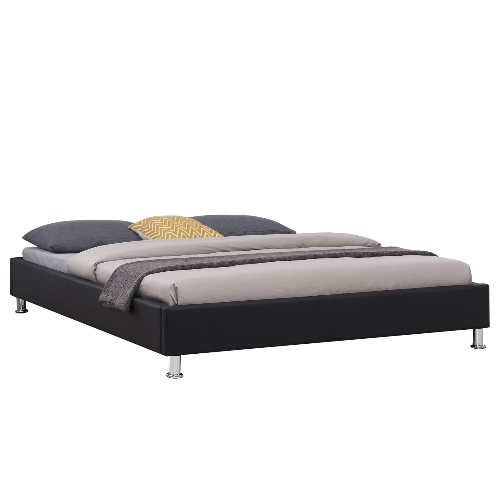 Lit double futon pour adulte NIZZA 140x190 cm 2 places / 2
