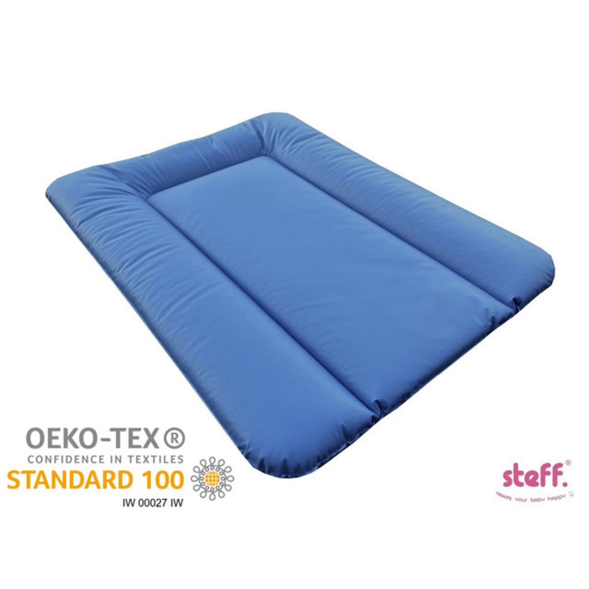  Steff - Matelas à langer - 70x50 cm - Bleu indigo - Label de qualité OEKO-TEX standard 100