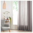 ATMOSPHERA Rideau Voilage uni oeillets métal en polyester 140x240cm ANA. Coloris disponibles : Blanc, Gris, Rose