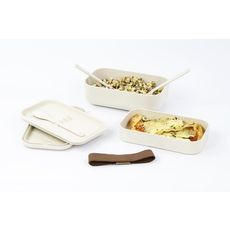 Lunch box 1,2L 2 compartiments en fibre de riz