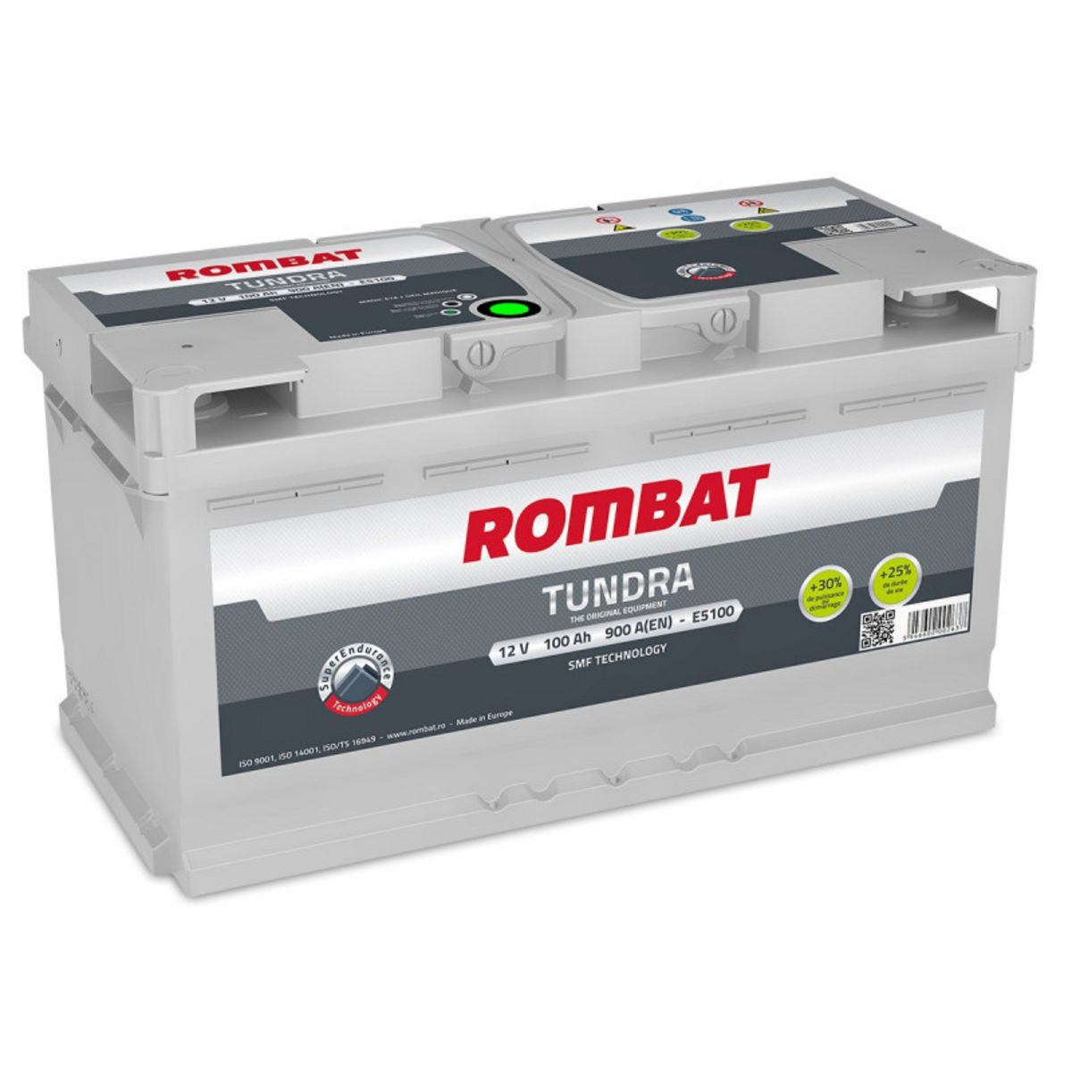 ROMBAT Batterie Rombat TUNDRA E5100 12V 100ah 900A pas cher 