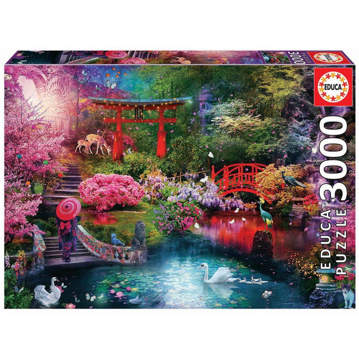 EDUCA Puzzle 3000 pièces : Jardin Japonais