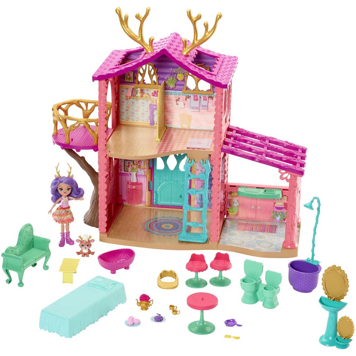 Playset Enchantimals La maison de Danessa Biche - Accessoire poupée