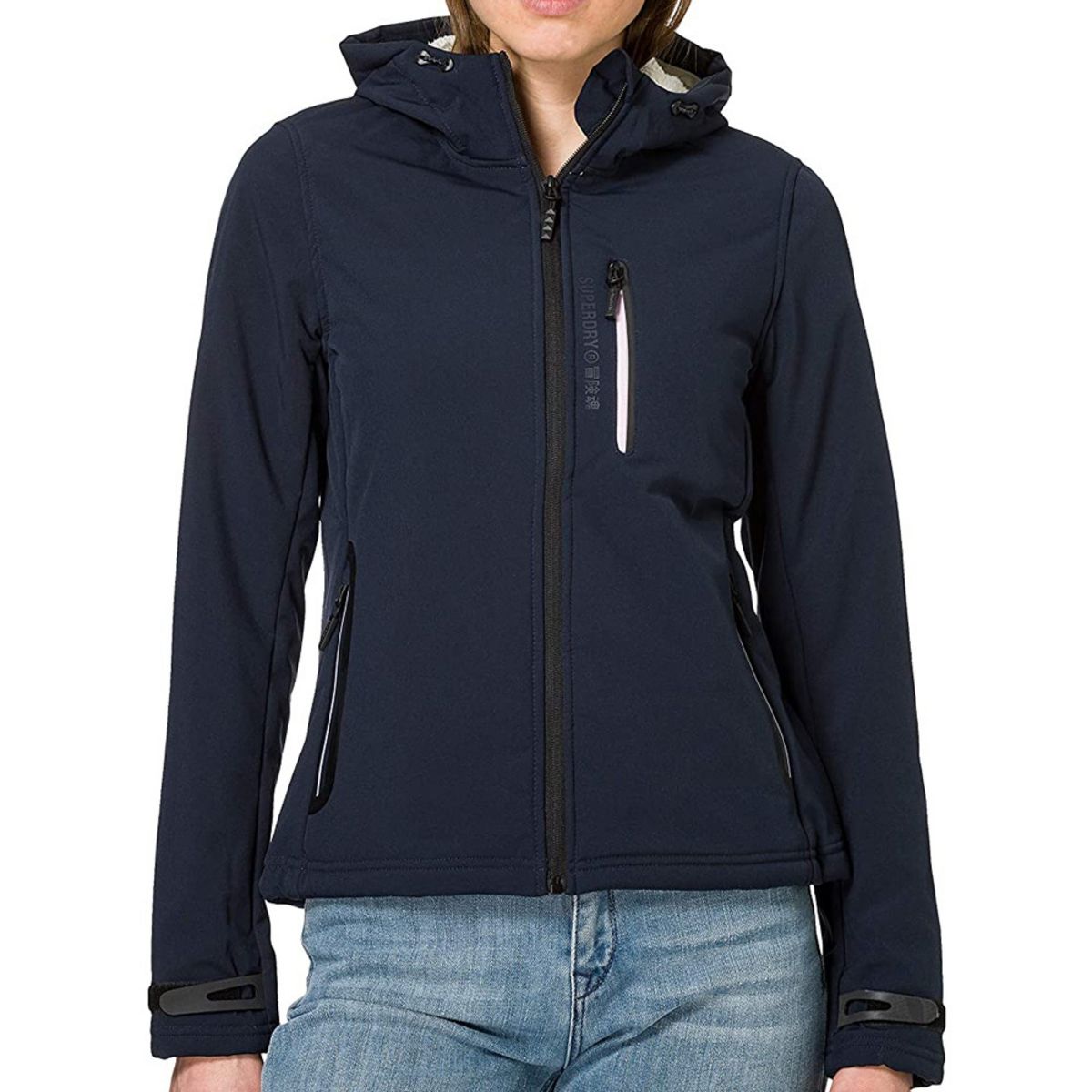 SUPERDRY Veste Bleu Femme Superdry Artic Soft Shell pas cher