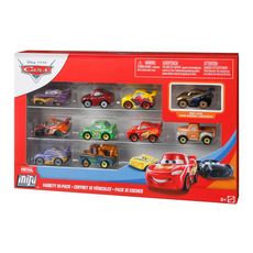 MATTEL Pack de 10 véhicules miniatures Mini Racers 9 + 1 exclusif - Cars