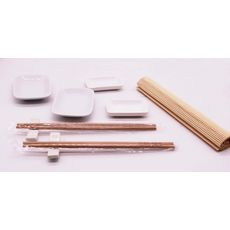 Kit à sushis en céramique et bambou