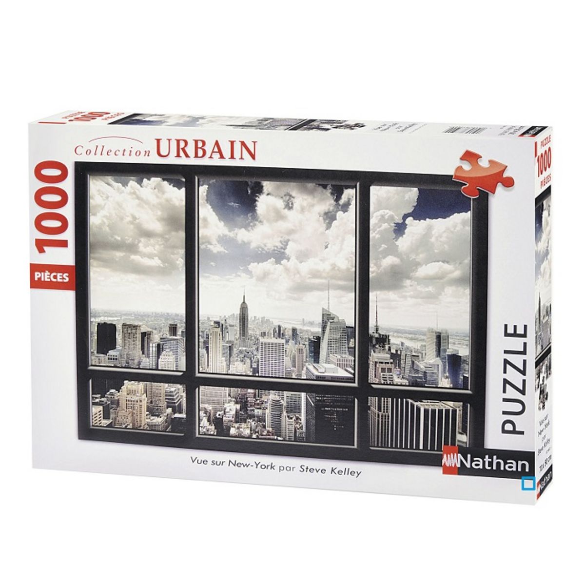 Puzzle 1000 Pieces - Panorama De Paris - Nathan - Puzzle Adultes - Des 12  Ans à Prix Carrefour