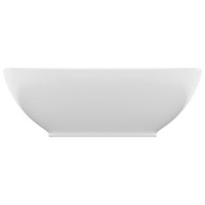 Lavabo ovale de luxe Blanc mat 40x33 cm Ceramique