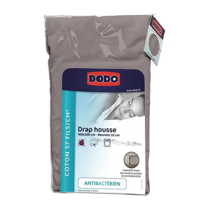 ACTUEL Drap housse uni en percale de coton