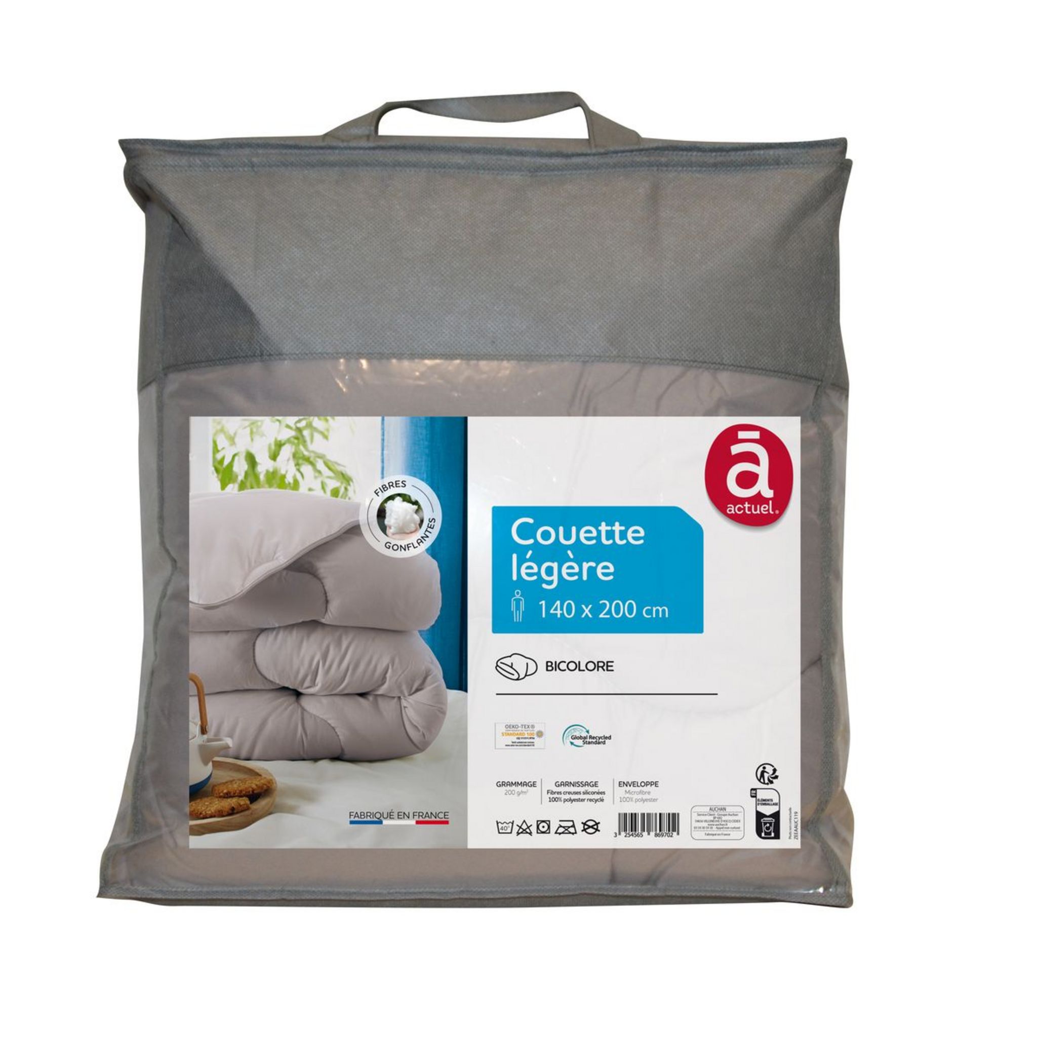 Couette légère en microfibre toucher doux 200 g/m² BASIC