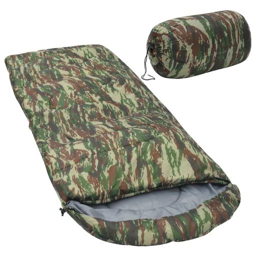 VIDAXL Sac de couchage Camouflage 10 C 1 000 g pas cher