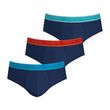 Athena Lot de 3 slips homme Easy Bio. Coloris disponibles : Bleu