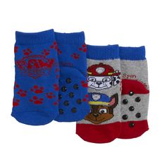 Pat Patrouille Lot De 2 Paires De Chaussettes Anti Derapantes Pas Cher A Prix Auchan