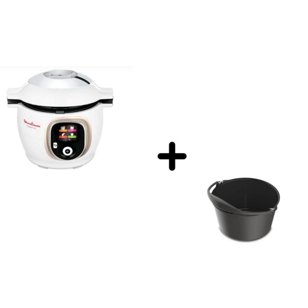 MOULINEX Multicuiseur intelligent cookeo CE851A10 - Blanc + Moule