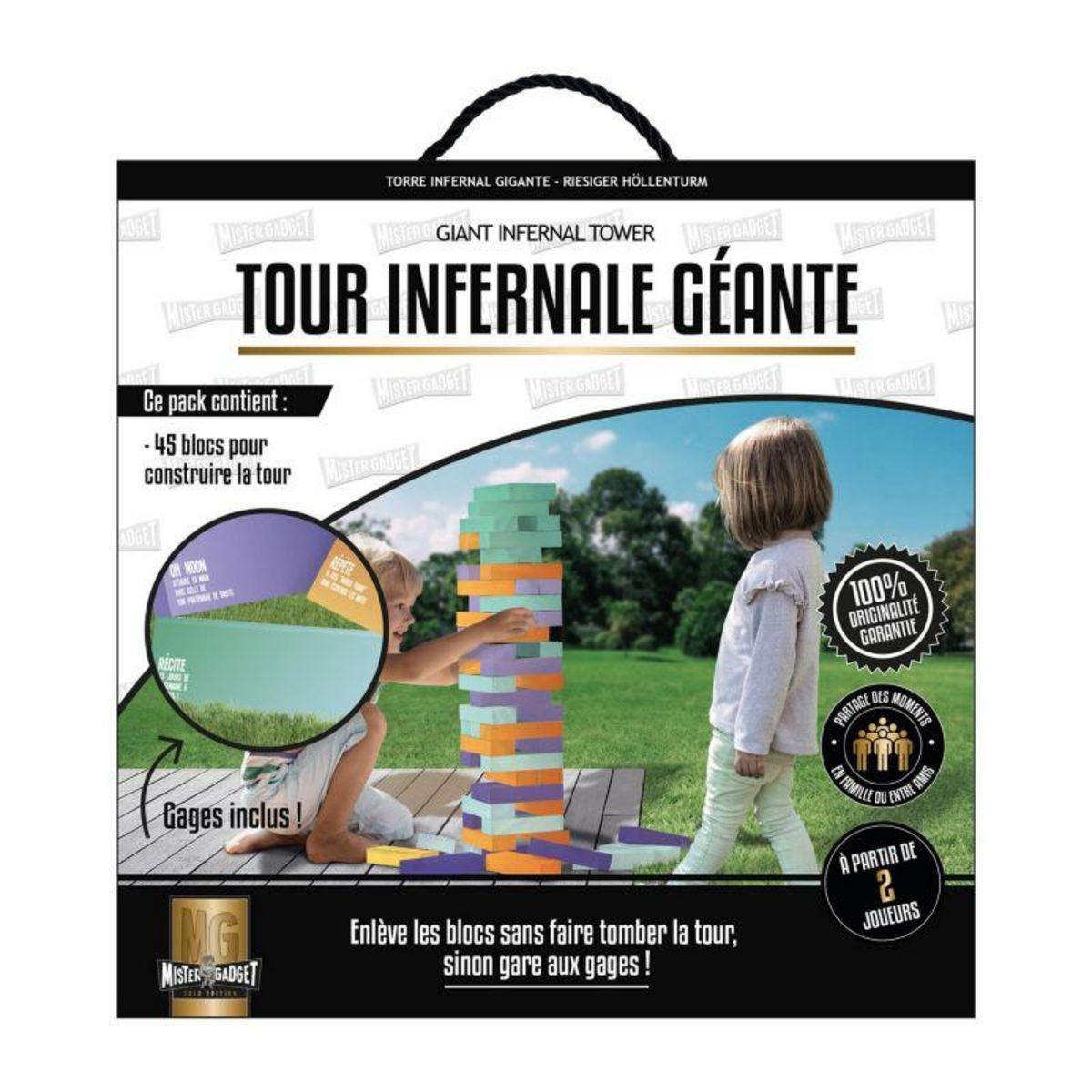 Paris Prix Jeu de la Tour Infernale  Géante  19cm Multicolore