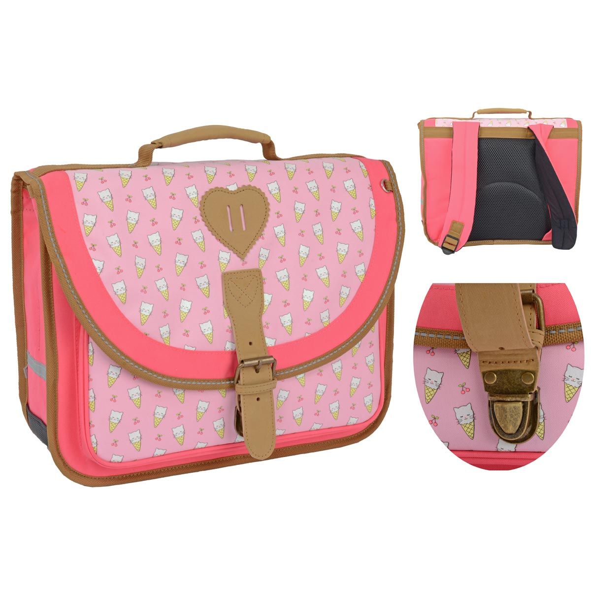 Cartable 35cm fille Jade rose pas cher Auchan.fr