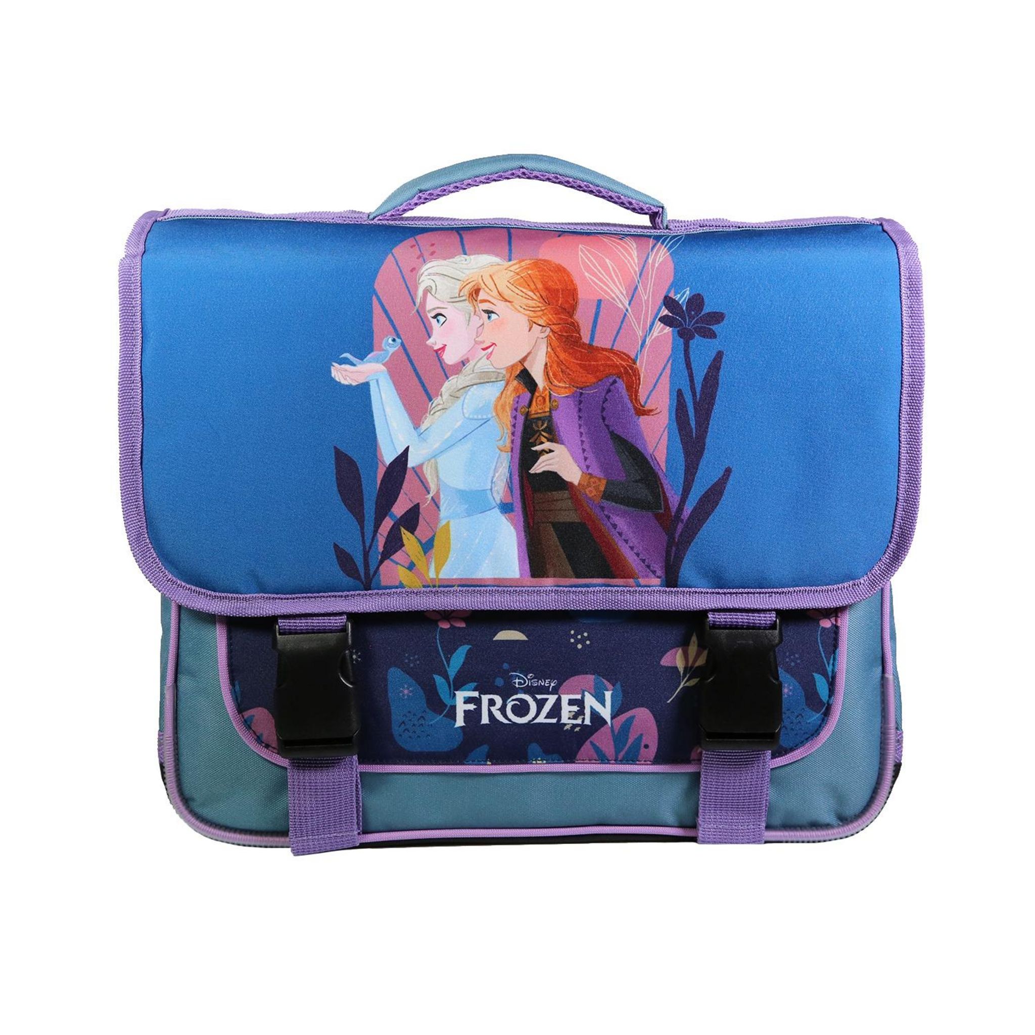 Bagtrotter BAGTROTTER Cartable 38 cm La Reine des Neiges Frozen Bleu Elsa pas cher Auchan