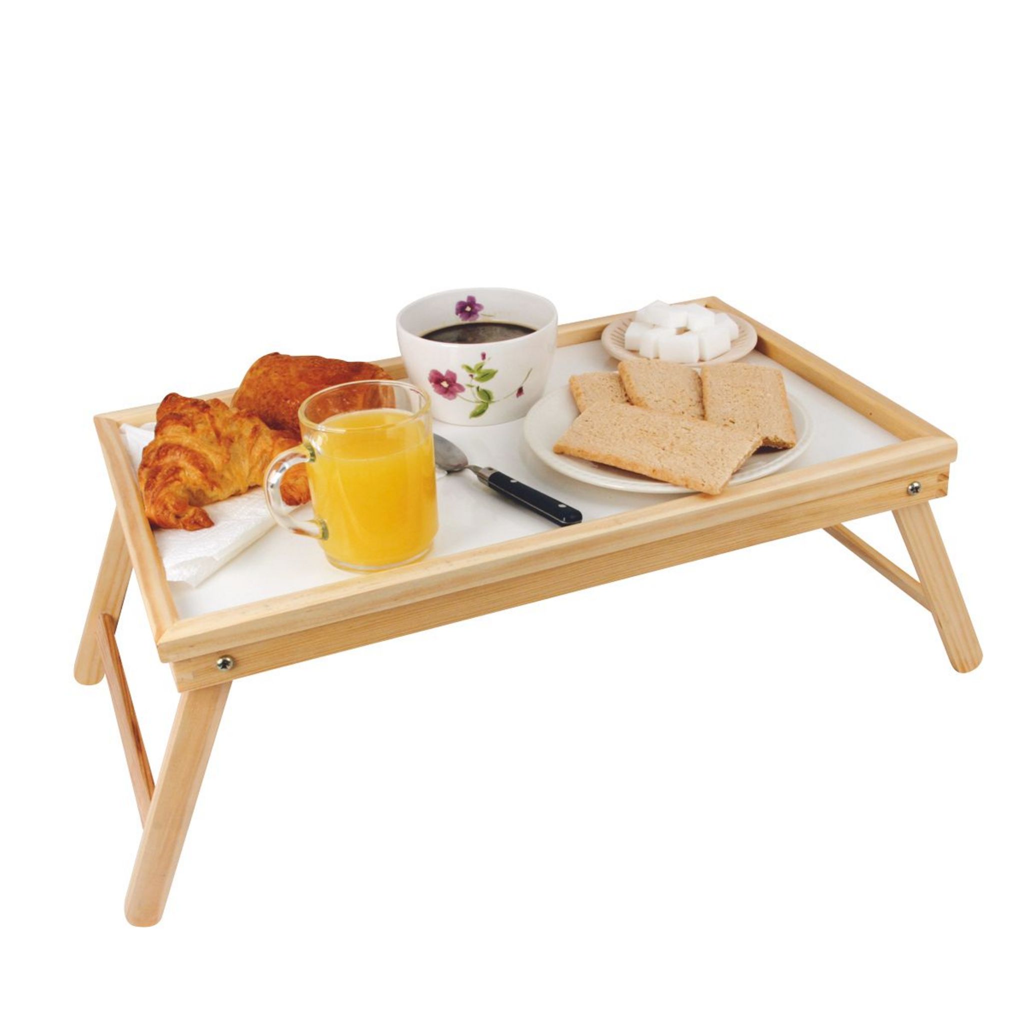 Plateau petit déjeuner au lit - 50 x 30 cm - Table de lit