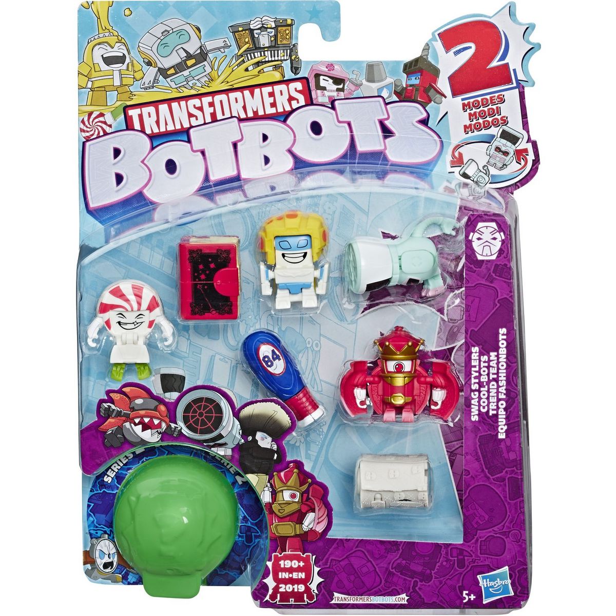 HASBRO Pack 8 figurines Transformers botbots 1