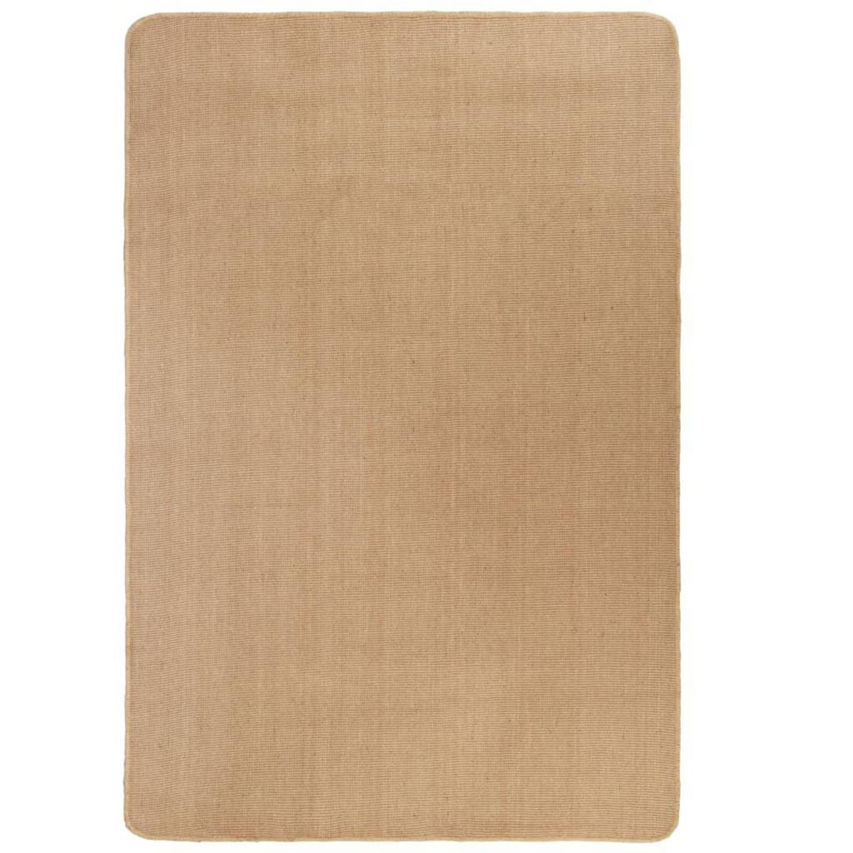 VIDAXL Tapis en jute avec support en latex 80 x 160 cm Naturel