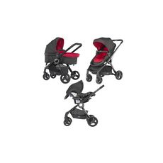 CHICCO Pack urban plus (poussette + nacelle transformable + auto-fix fast) Red Wave