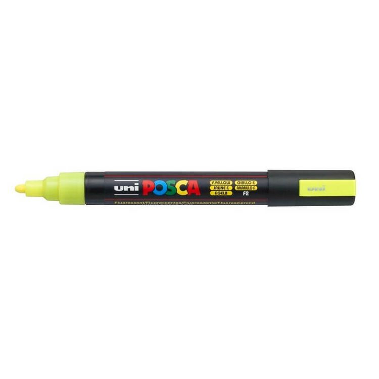 Posca - marqueur peinture pointe large - jaune fluo Pas Cher