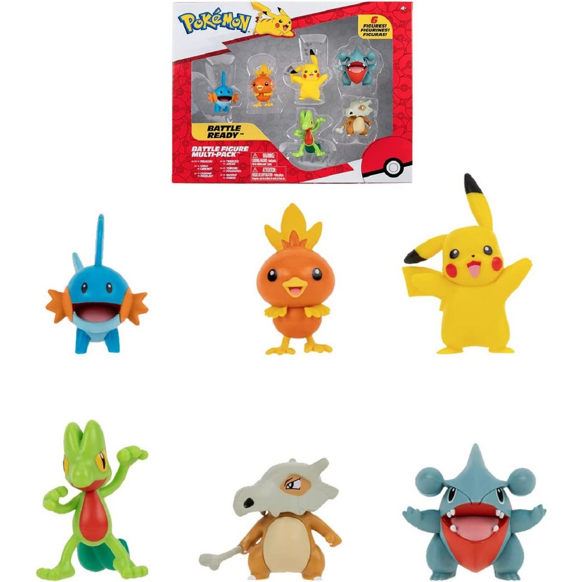 BANDAI Pack de 6 figurines Pokémon Collection n°4