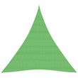 Voile d'ombrage 160 g/m^2 Vert clair 3x4x4 m PEHD