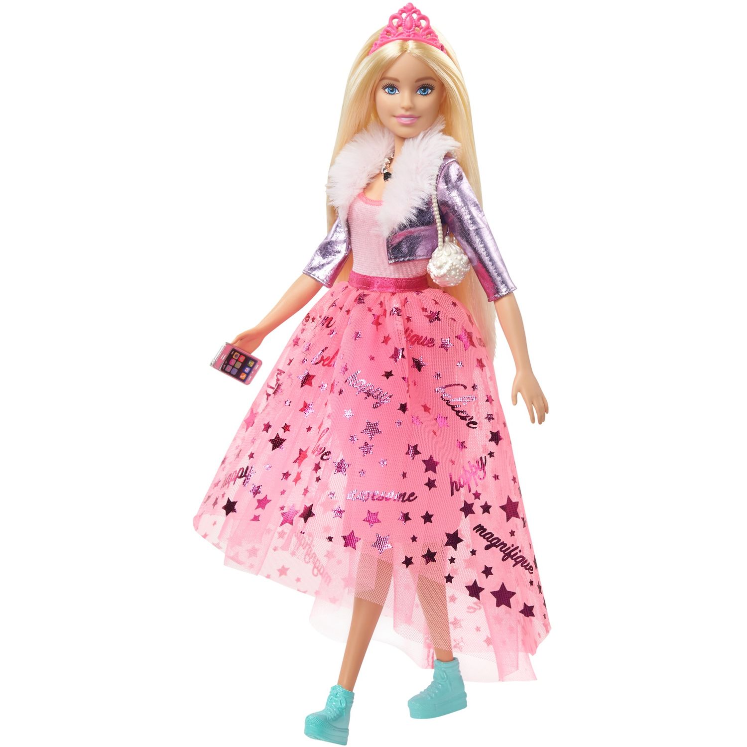 Poupée Barbie princesse rose et bleue