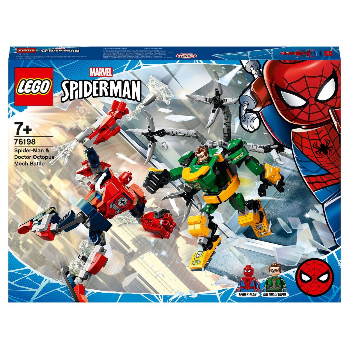 LEGO Spider-Man 76198 La bataille des robots de Spider-Man et Docteur  Octopus pas cher 