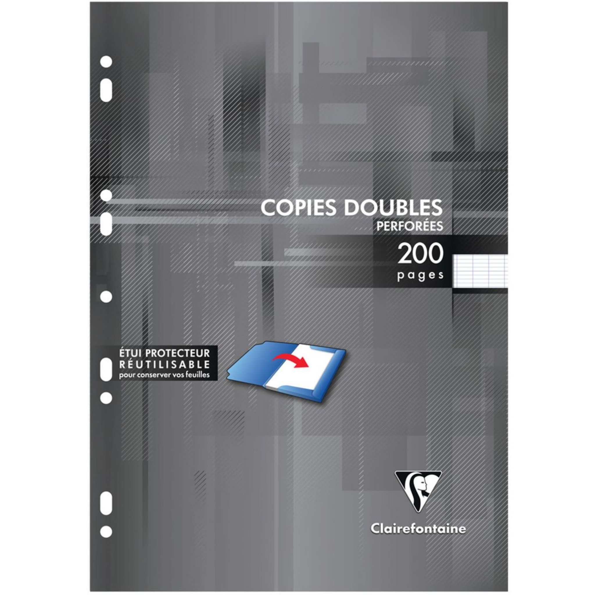 200P Copies doubles Non perforées CLAIREFONTAINE A4 Grands