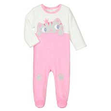 In Extenso Pyjama Velours Chat Bebe Fille Pas Cher A Prix Auchan