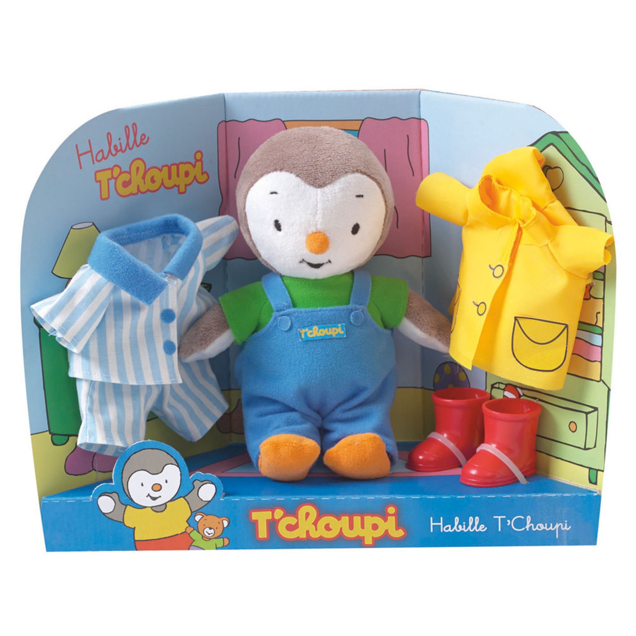 JEMINI Peluche Habille Tchoupi pas cher 