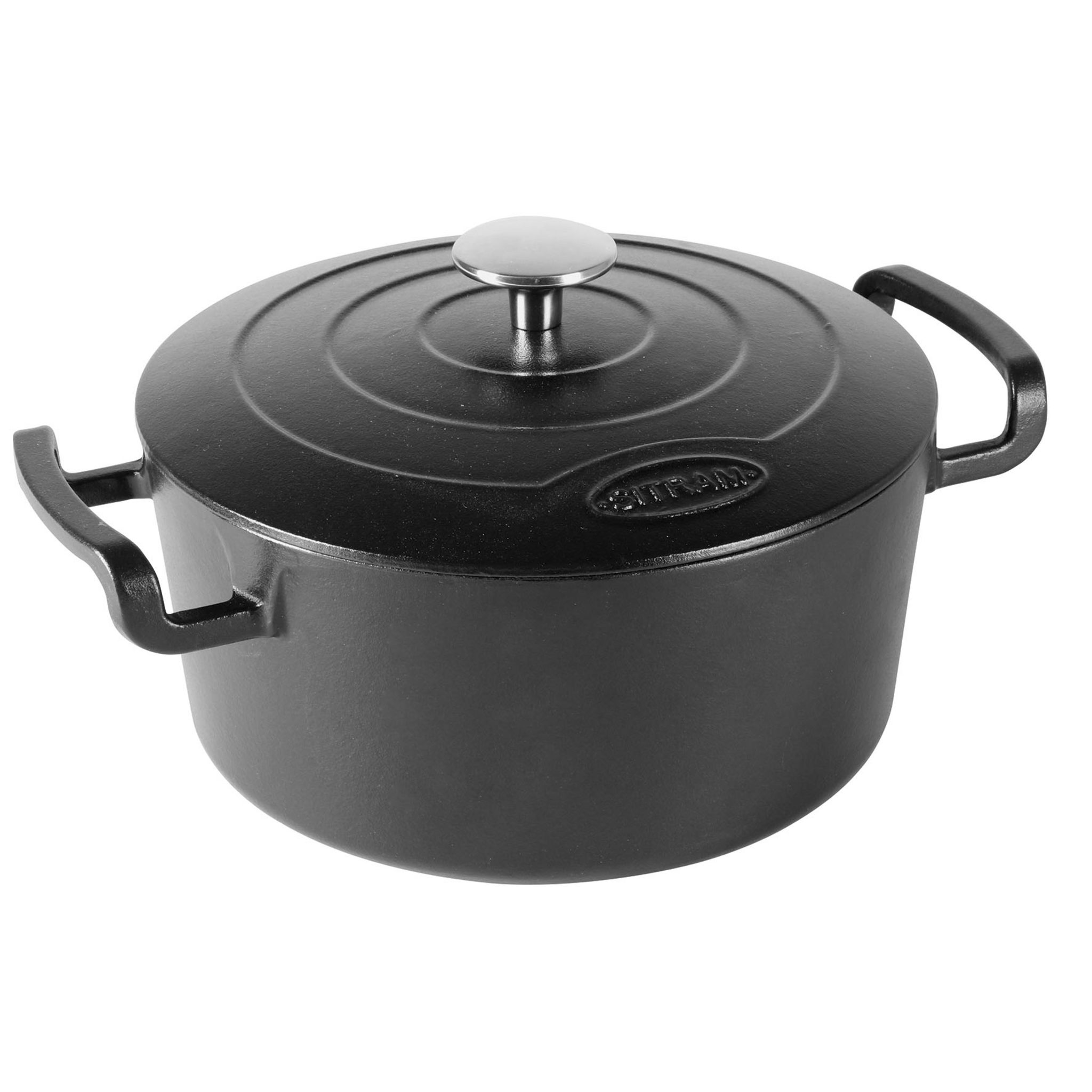 19€55 sur SITRAM Cocotte Sitrabella en fonte 6,5 L noir Ø 20 cm