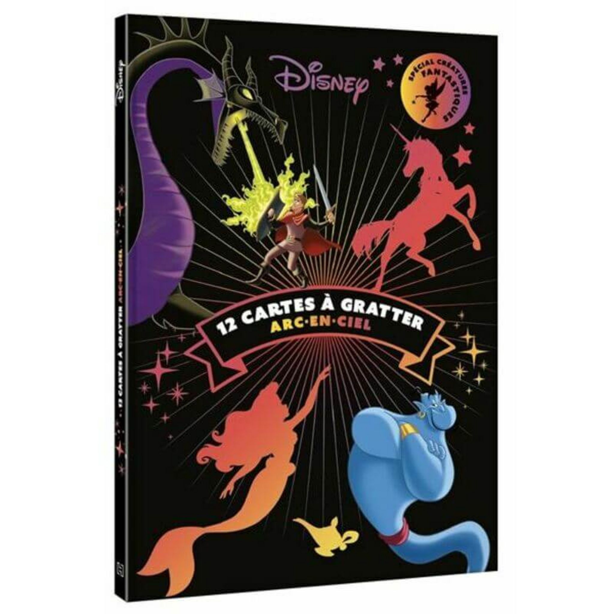 Hachette jeunesse 12 cartes à gratter Disney - arc-en-ciel pas cher 