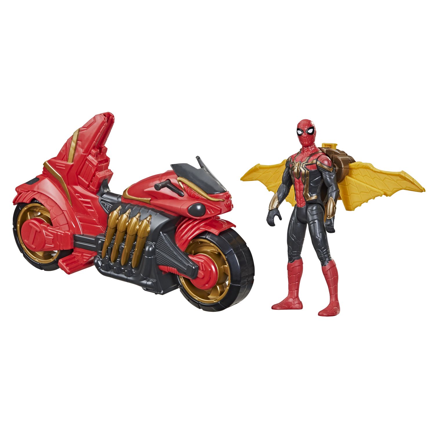 Hasbro Marvel Spider-Man Moto araignée, véhicule avec figurine - 1 ea