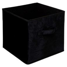 Boîte de Rangement Carrée Velours  Mix N Modul  31x31cm Noir