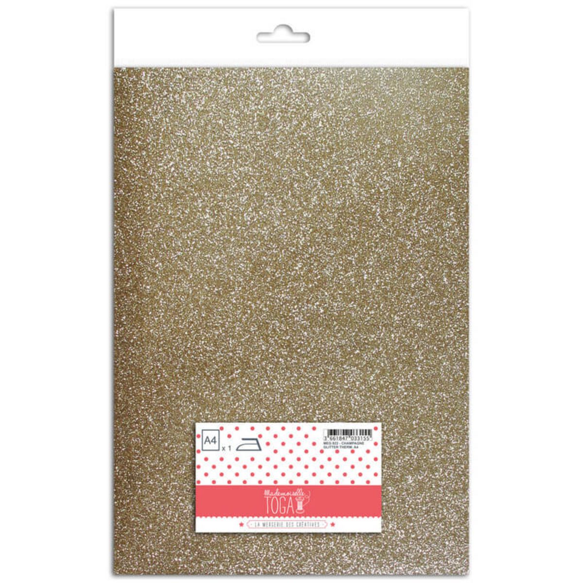 Toga Tissu Thermocollant A4 champagne