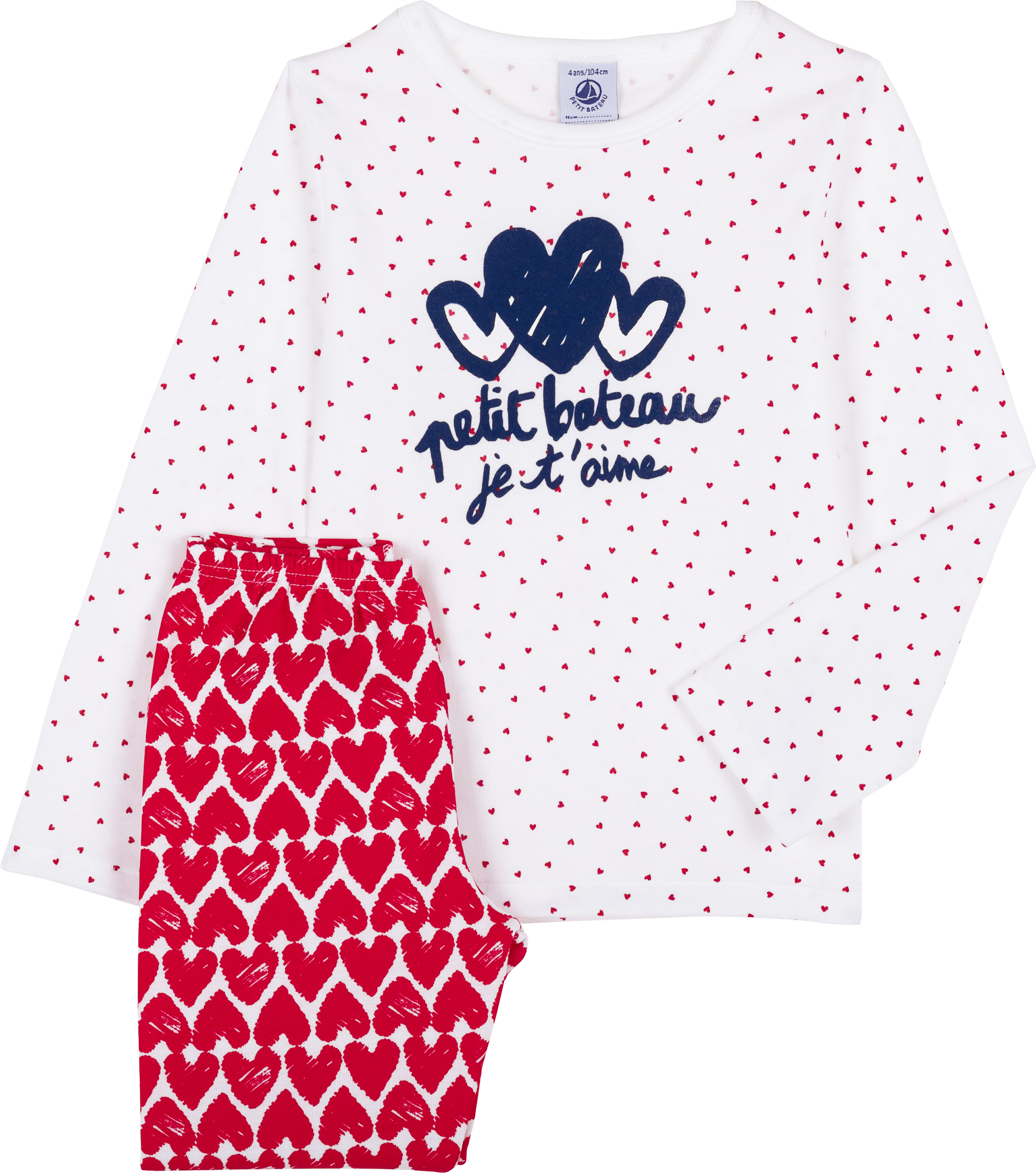 PETIT BATEAU Ensemble pyjama fille pas cher Auchan