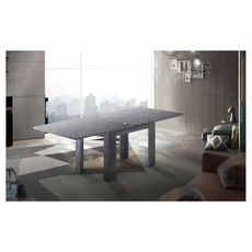 Table de séjour salle à manger extensible L90-180cm OSTUNI (Ardoise)
