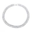 DIADEMA Collier Double Rang Véritables Perles de Culture Boutons 4-5 mm - Fermoir Cliquet Plat Acier Analler